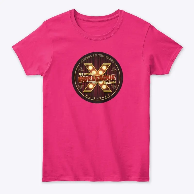 Women's 10 year anniversary t-shirt