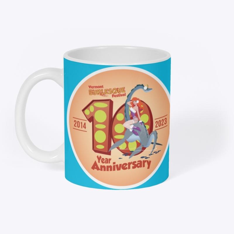 VTBF Whimsical 10 year Anniversary Mug 